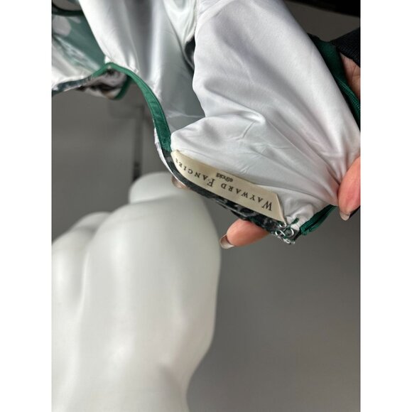 Eshakti Rose Bouquet Print Dupioni Banded Empire Maxi Dress Size XS/S Womens - Picture 2 of 6